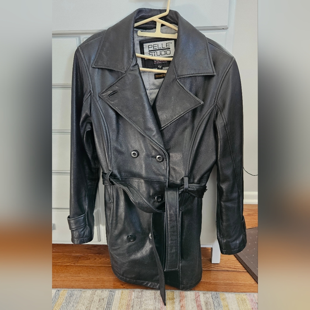 Wilson's Lined Black Leather Jacket